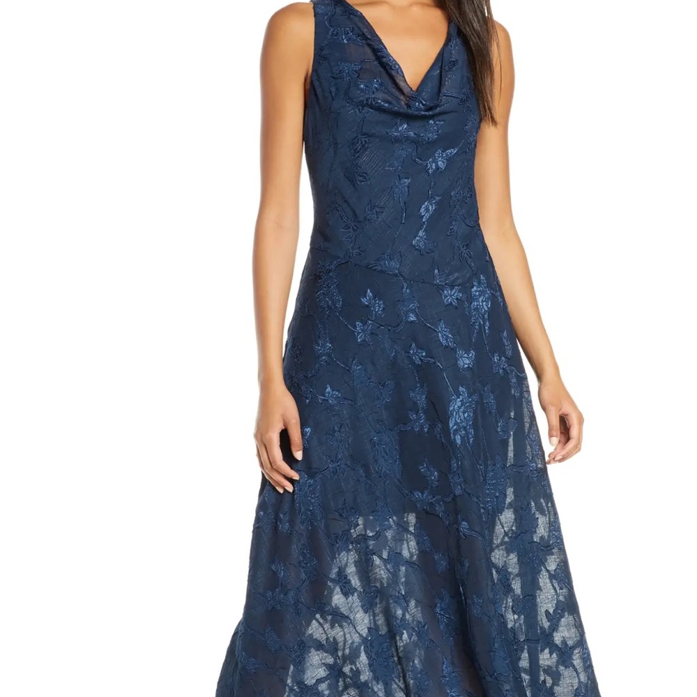 Eliza J
Floral Cowl Neck Sleeveless Midi Dress